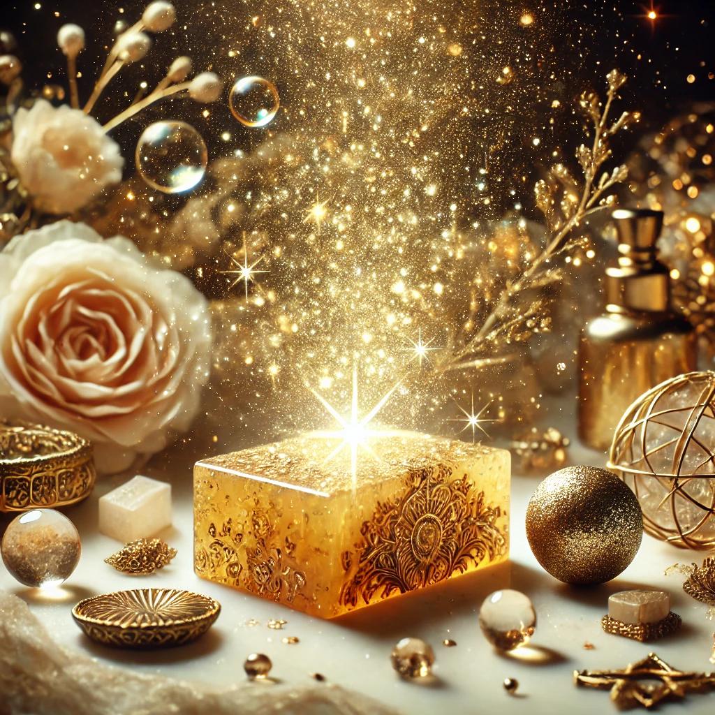 Mystic Champagne Soap Bath of celebration, abundance and elevated joy