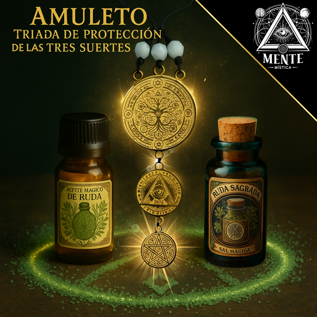 Triad Amulet of Protection of the Three Lucks
